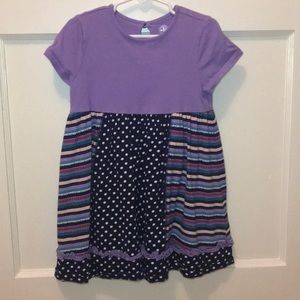 Little Girls Sz 6 Purple/Navy Dress